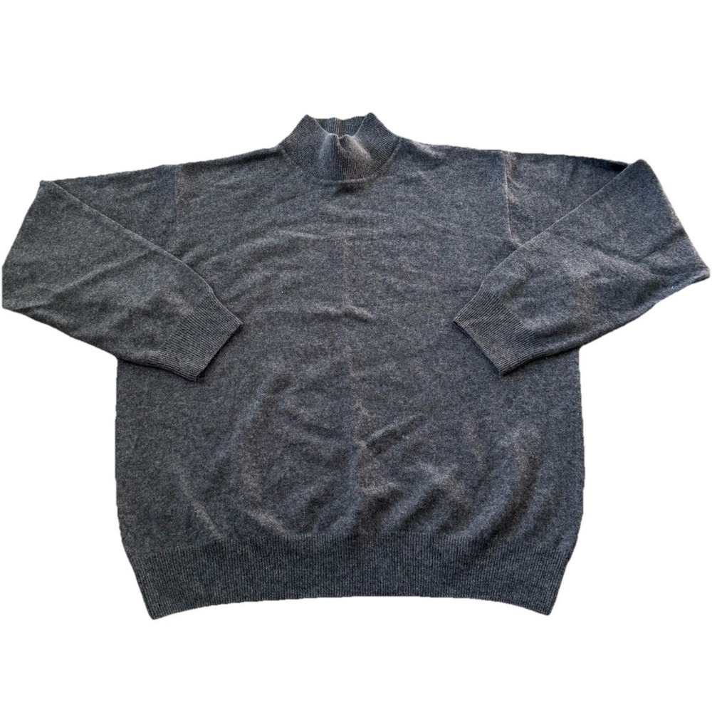 Vintage 100% Cashmere Crewneck Sweater Pullover Men's L‎ Robert Scott EUC